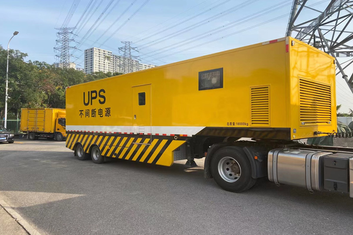 平江发电机租赁施工现场